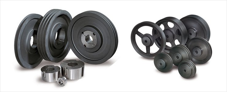 Industrial pulleys and taper bushes